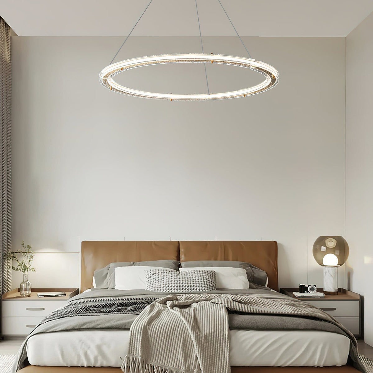 Nelisse Double Anneau Crystal Lustre