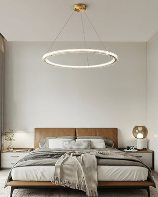 Lunara Double Anneau Crystal Lustre