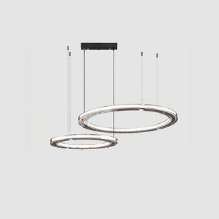 Lunara Double Anneau Crystal Lustre