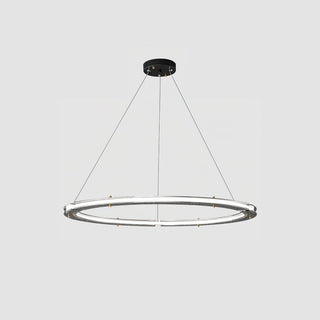 Lunara Double Anneau Crystal Lustre