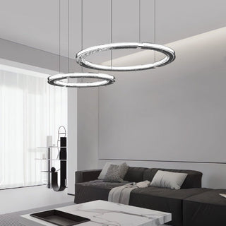Lunara Double Anneau Crystal Lustre
