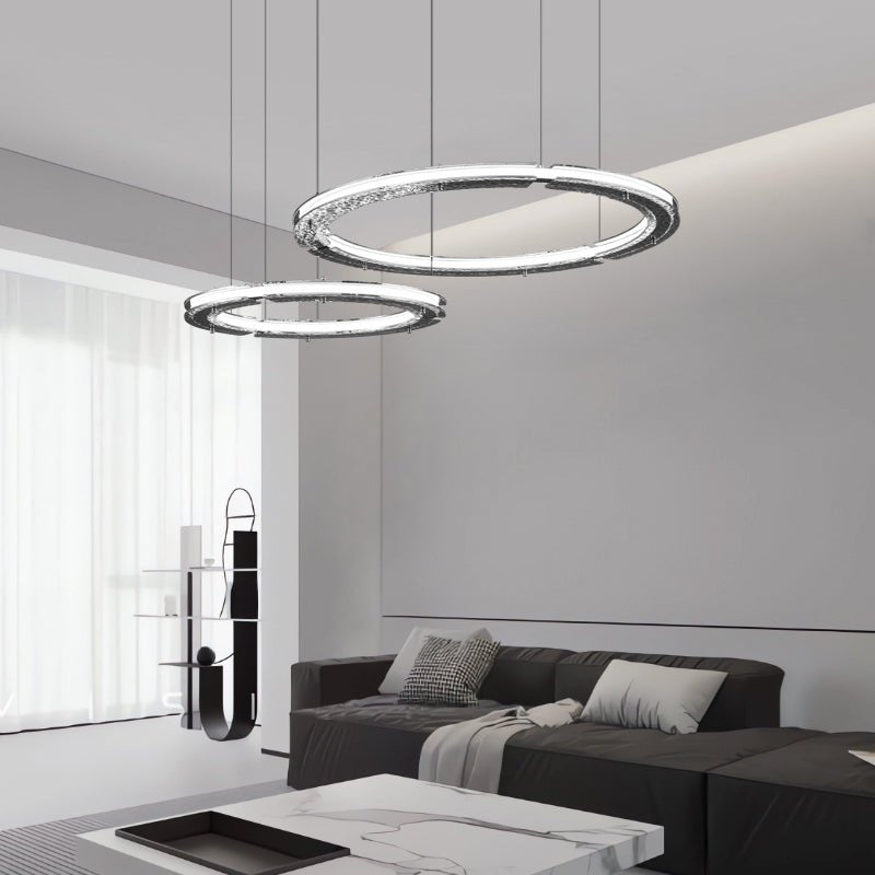 Nelisse Double Anneau Crystal Lustre