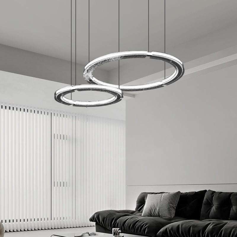 Nelisse Double Anneau Crystal Lustre