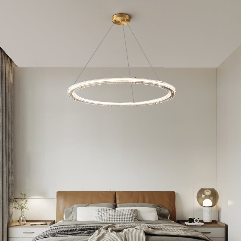 Nelisse Double Anneau Crystal Lustre