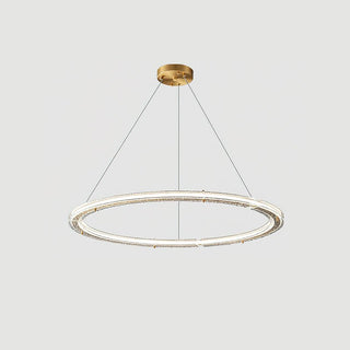 Lunara Double Anneau Crystal Lustre