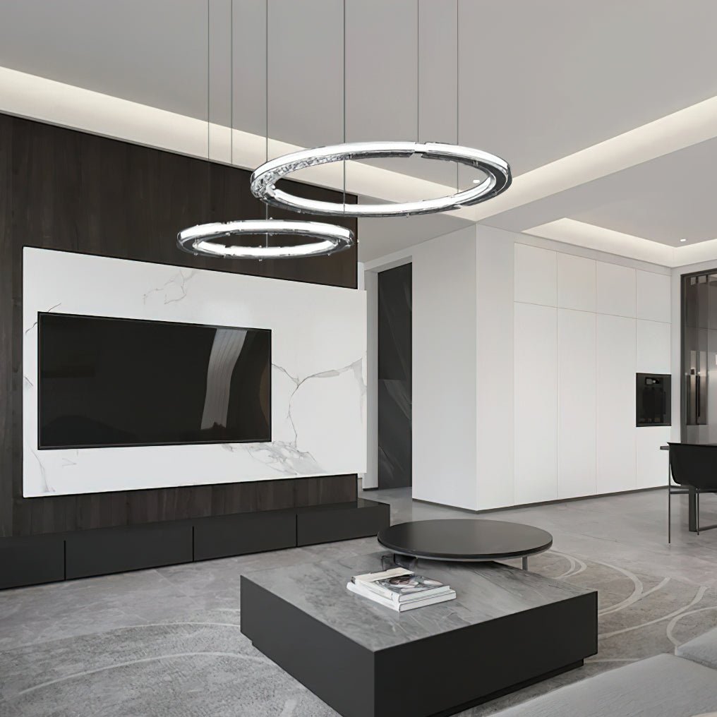 Nelisse Double Anneau Crystal Lustre