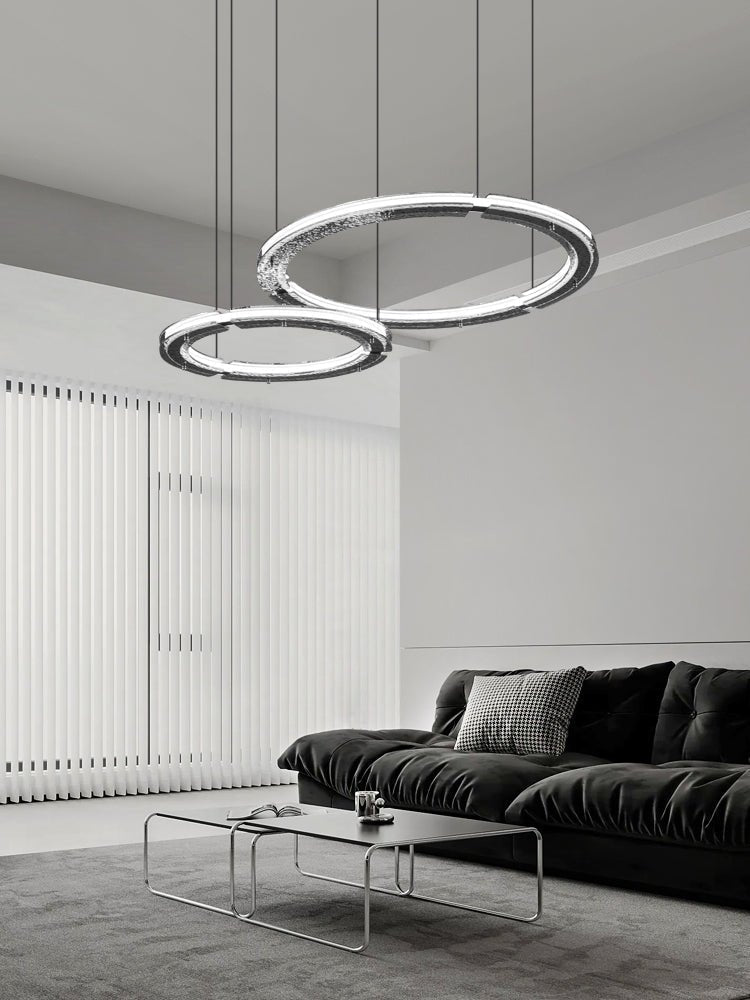 Nelisse Double Anneau Crystal Lustre