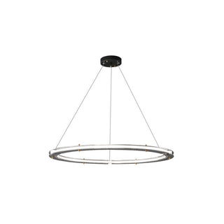 Lunara Double Anneau Crystal Lustre
