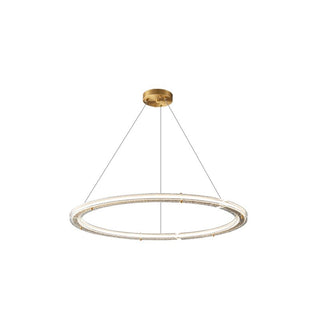 Lunara Double Anneau Crystal Lustre