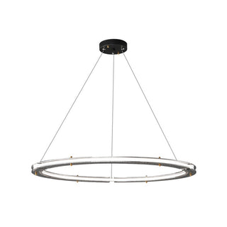 Lunara Double Anneau Crystal Lustre