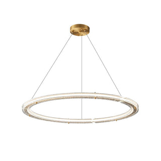 Lunara Double Anneau Crystal Lustre