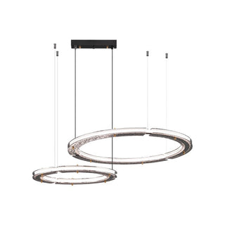 Lunara Double Anneau Crystal Lustre