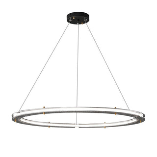 Lunara Double Anneau Crystal Lustre