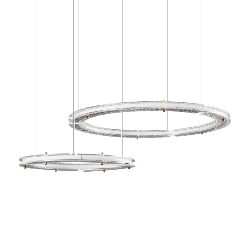 Nelisse Double Anneau Crystal Lustre