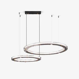 Lunara Double Anneau Crystal Lustre