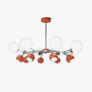 Lustra Lustre Chrome Rouge Crème Globe