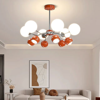 Lustra Lustre Chrome Rouge Crème Globe