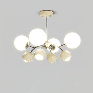 Lustra Lustre Chrome Rouge Crème Globe