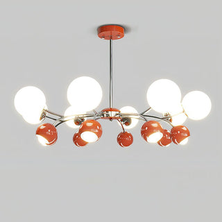 Lustra Lustre Chrome Rouge Crème Globe