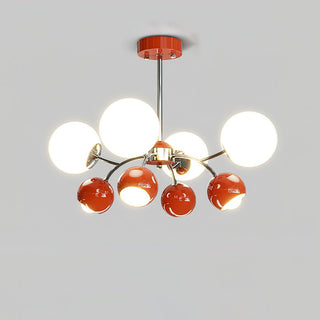 Lustra Lustre Chrome Rouge Crème Globe