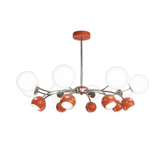 Lustra Lustre Chrome Rouge Crème Globe