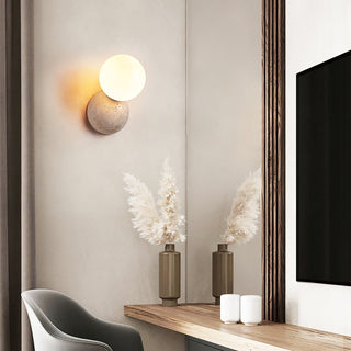 Cethair Travertin Luminaire Mural