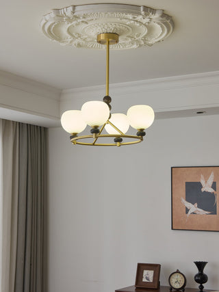 Nydoriel Lustre Haut de Gamme Nordique en Laiton et Bois