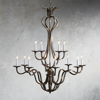 Bolt Lustre en Métal de Bronze Industriel Vintage de Luxe
