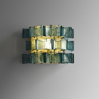 Celvara Applique Murale Accent Ruban en Verre Rainuré-Luire