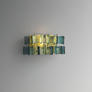 Celvara Applique Murale Accent Ruban en Verre Rainuré-Luire