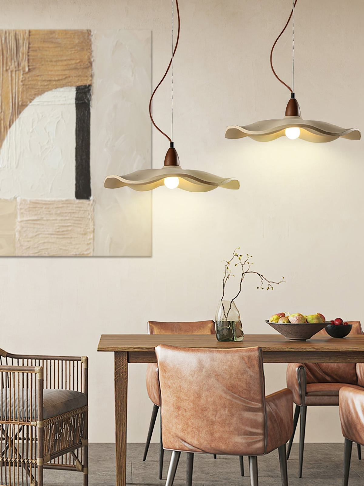 Siro Lampe Suspendue Vague en Ciment