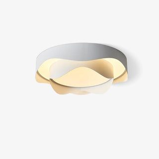 Lustra Plafonnier Blanc en Métal Moderne