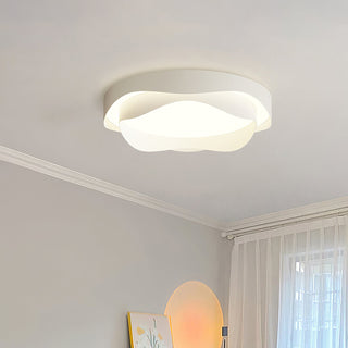 Lustra Plafonnier Blanc en Métal Moderne