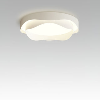 Lustra Plafonnier Blanc en Métal Moderne