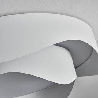 Lustra Plafonnier Blanc en Métal Moderne