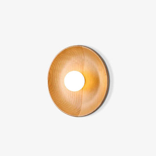 Cumirisra Applique Murale Moderne Minimaliste en Verre et Bois-Luire