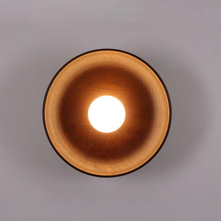 Cumirisra Applique Murale Moderne Minimaliste en Verre et Bois-Luire