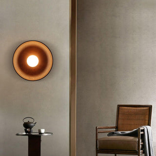 Cumirisra Applique Murale Moderne Minimaliste en Verre et Bois-Luire