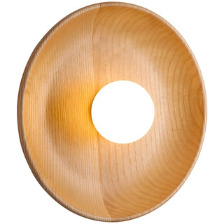 Cumirisra Applique Murale Moderne Minimaliste en Verre et Bois-Luire