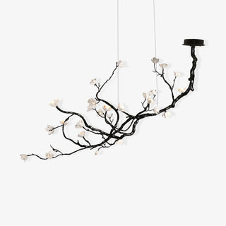 Lustra Lustre en Céramique Fleurs et Branches Noires