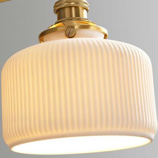 Ceramic Geometry Plug-in Wall Lamp-Neutral Decor