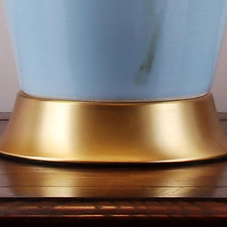 Sparrow Oriental Ceramic Desk Lamp-Neutral Decor