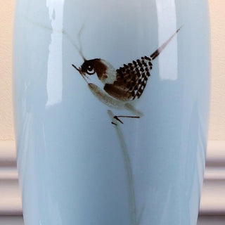 Sparrow Oriental Ceramic Desk Lamp-Neutral Decor