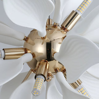 Lustra Suspension Céramique Pétales Épanouis