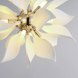 Lustra Suspension Céramique Pétales Épanouis