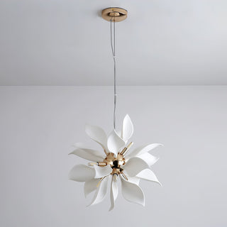 Lustra Suspension Céramique Pétales Épanouis