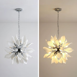 Lustra Suspension Céramique Pétales Épanouis