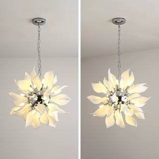 Lustra Suspension Céramique Pétales Épanouis