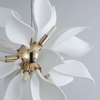 Lustra Suspension Céramique Pétales Épanouis