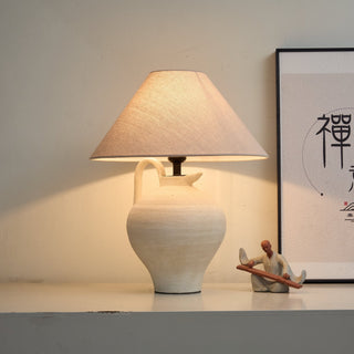 Ceramic Pitcher Shaped Table Lamp-Neutral Decor